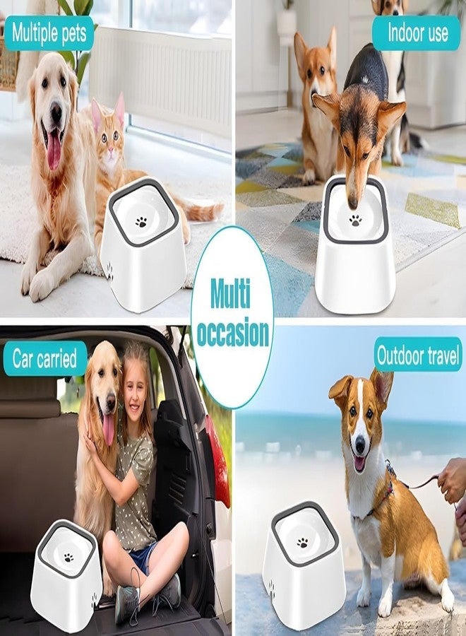 Bindex Anti Splash Pet Bowl Dog Water Bowl No Spill Pet Water Bowl No Drip Slow Water Feeder Dog Bowl No-Slip Pet Water Dispenser Slow Drinking Bowl for Dogs and Cats No Mess On The Floor - Image 3